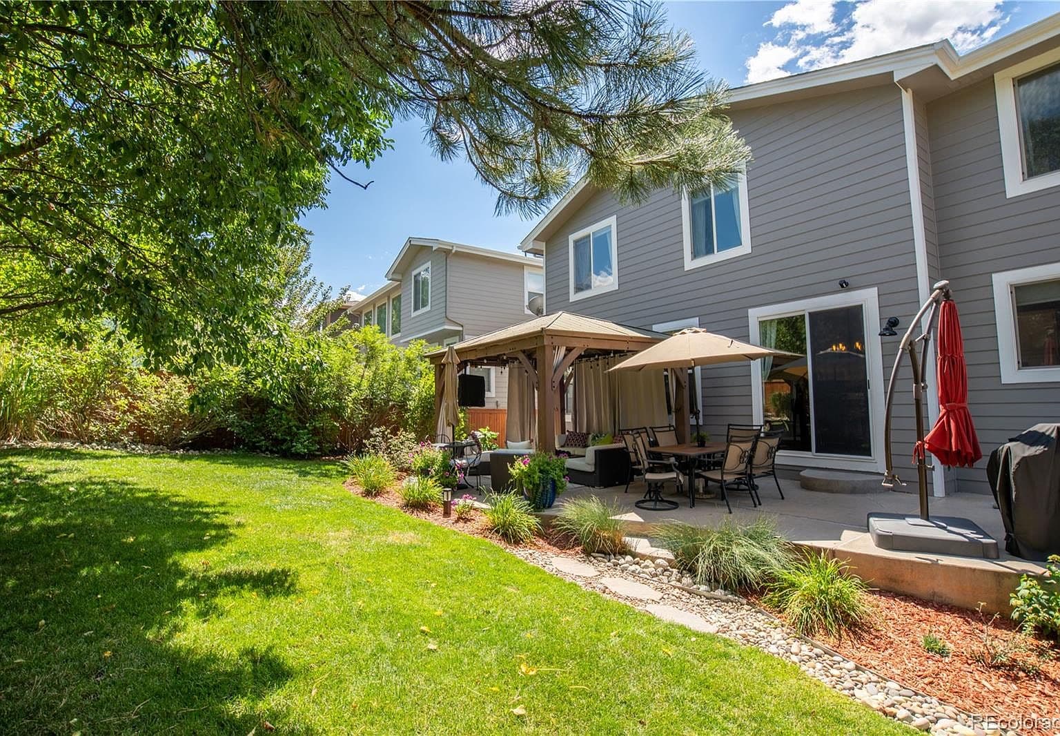 Oversized patio and gazebo for effortless outdoor entertaining.