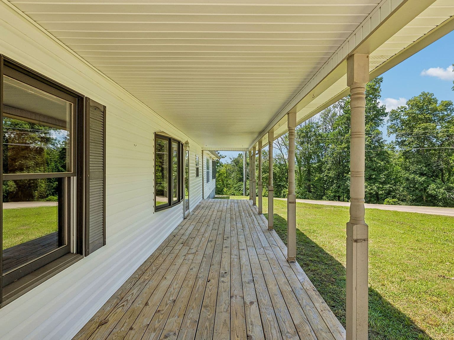 Relax on the covered porch with peaceful views.