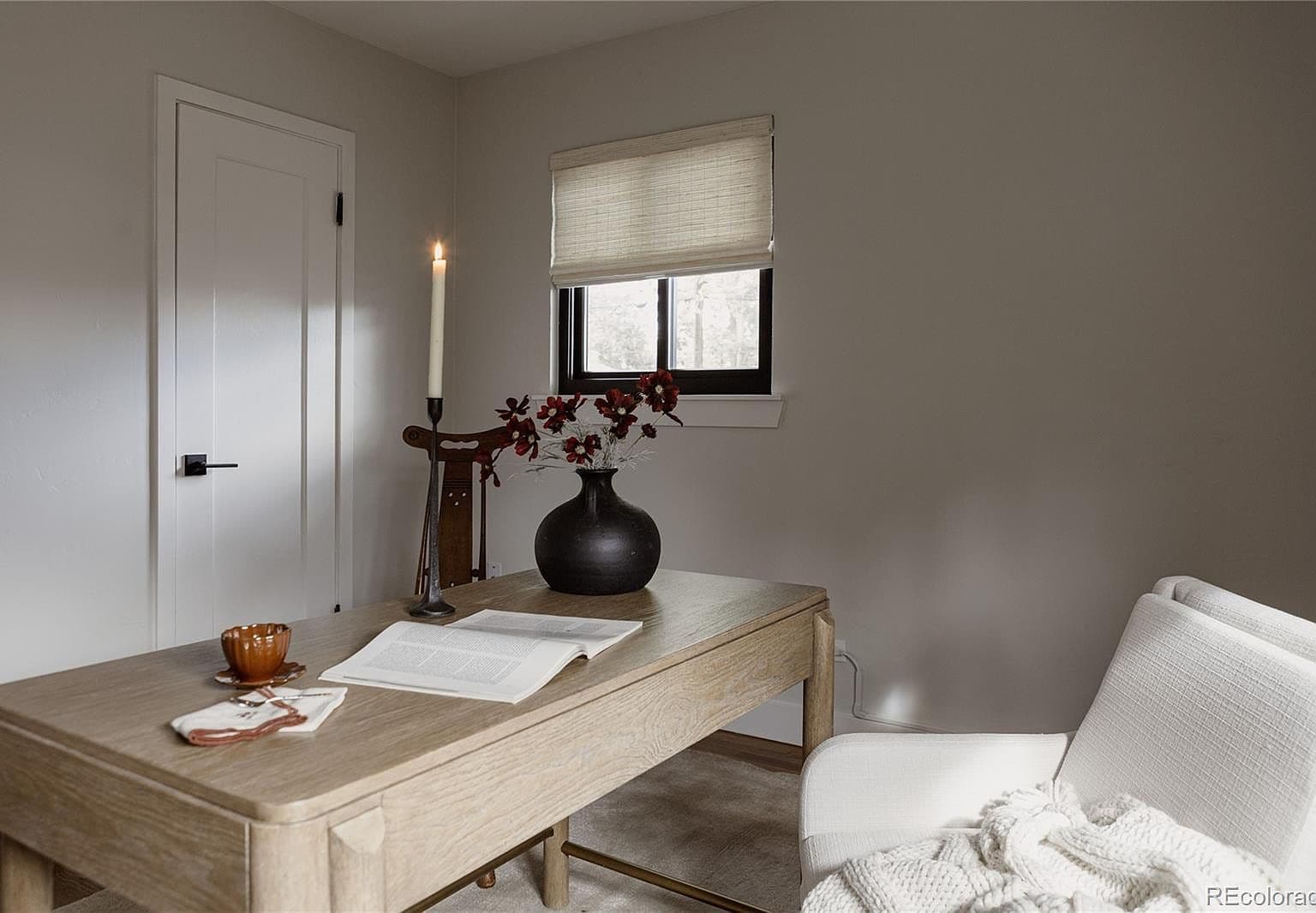 A quiet corner offers a welcoming place to work.