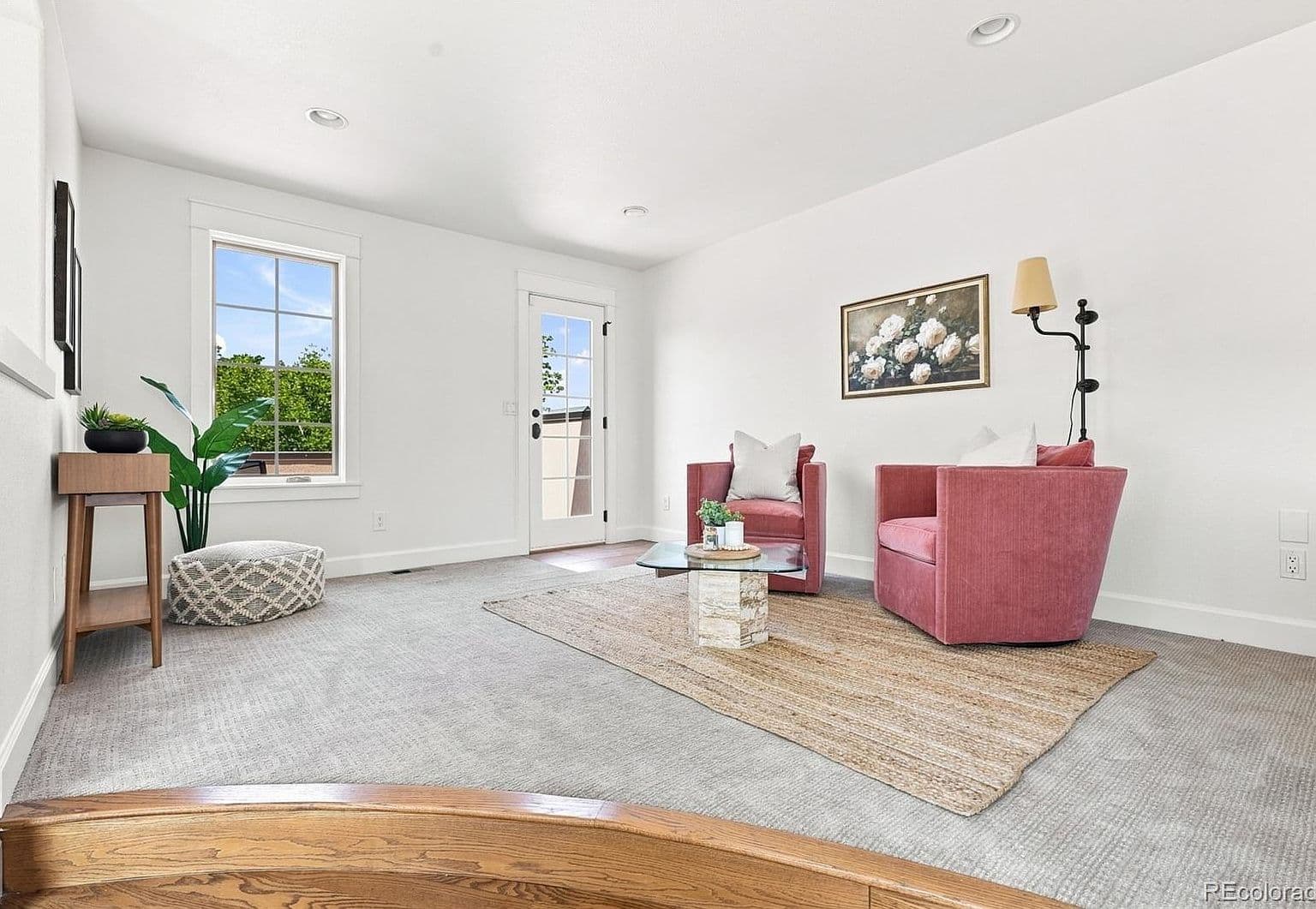 Versatile loft-style flex space, perfect for entertaining.