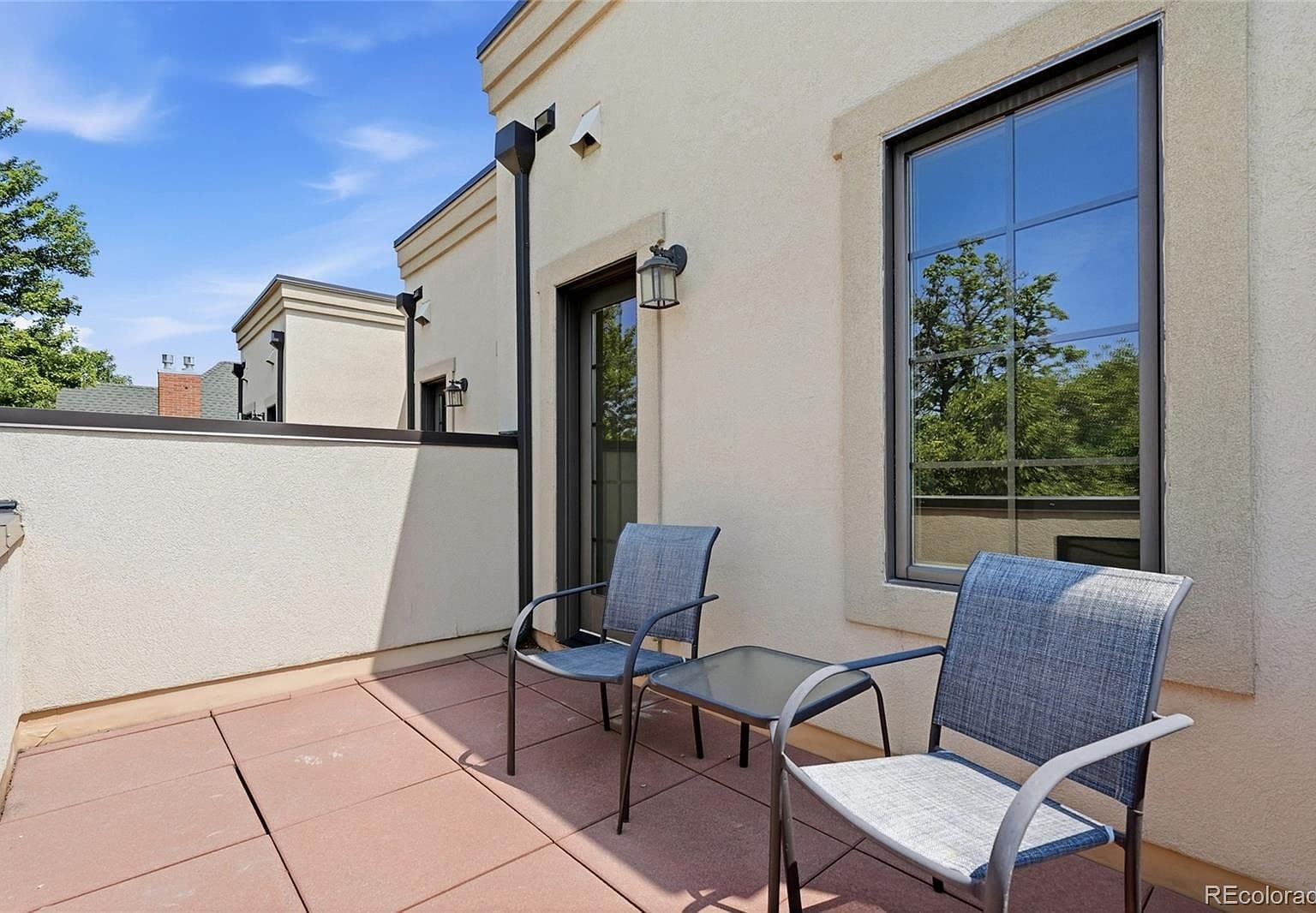 Private upper patio for coffee and sunset breezes.