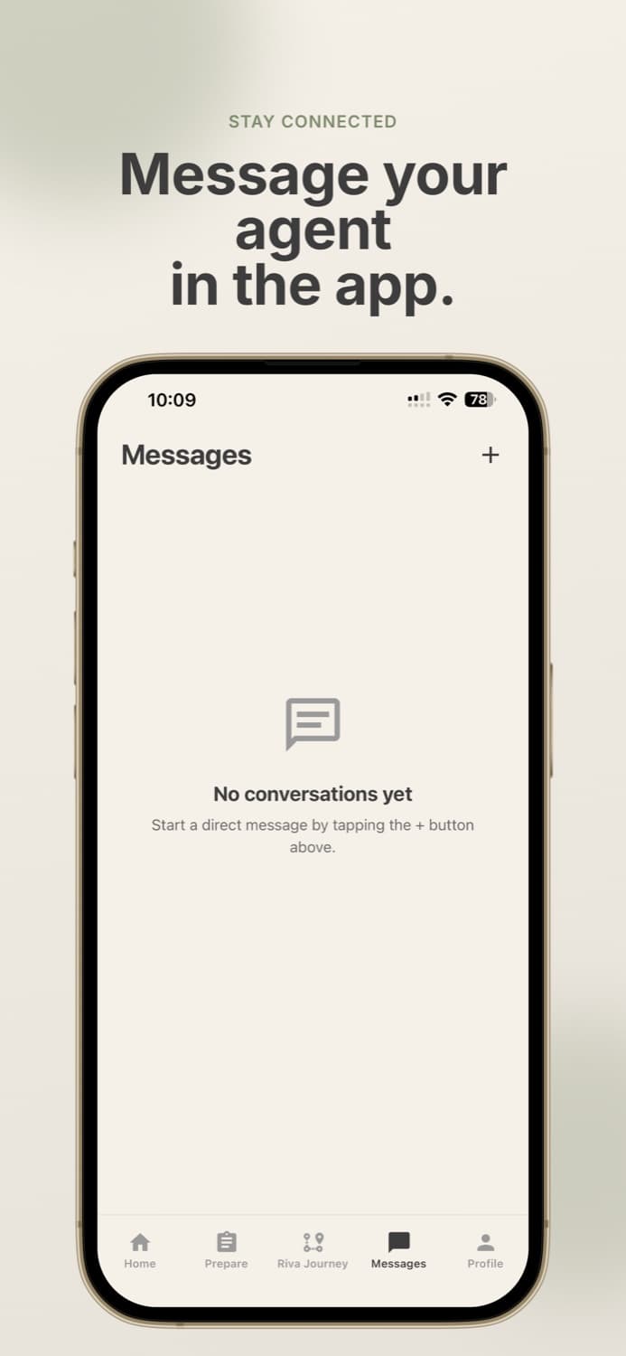 Riva in-app messaging.